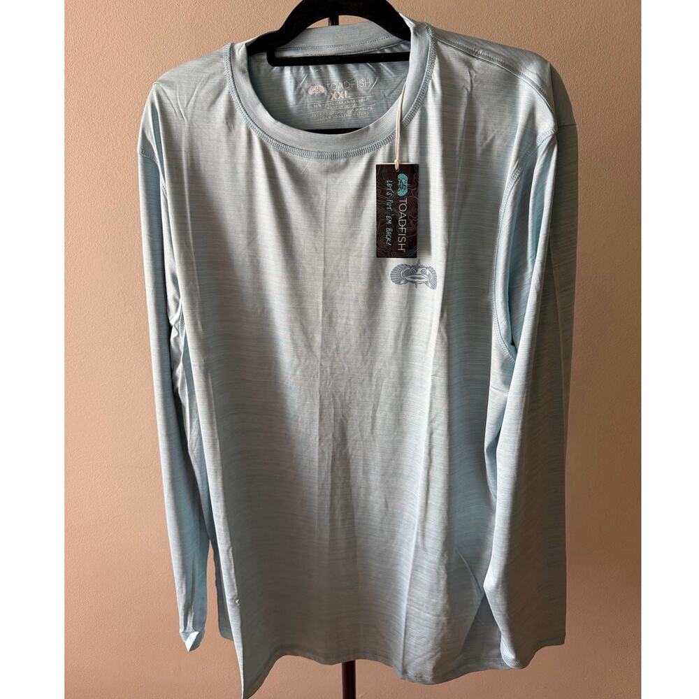 Toadfish Performance Blue Men's Long Sleeve XXL